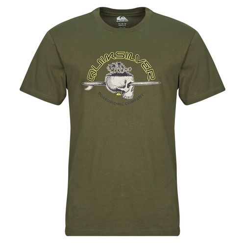 T-shirt Quiksilver SKULL LINES SS Kaki per uomo, maniche corte, ideale per un look casual e alla moda. Realizzata con materiali di alta qualità, offre comfort e stile per ogni occasione. Perfetta per l'estate, si abbina facilmente a jeans o pantaloni corti. Aggiungi un tocco di originalità al tuo guardaroba con questa t-shirt alla moda firmata Quiksilver.