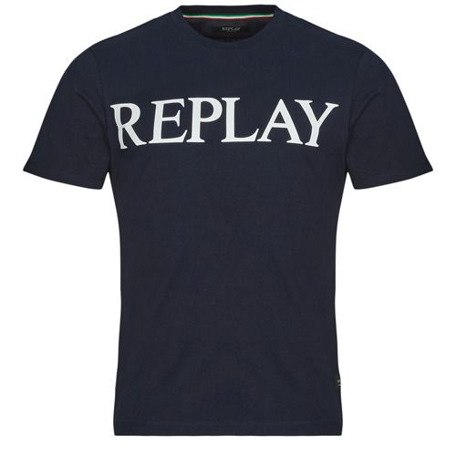 T-shirt uomo Replay T SHIRT Marine, maniche corte, in cotone di alta qualità. Design moderno e alla moda, ideale per look casual e quotidiani. Disponibile in diverse taglie per garantire una vestibilità perfetta. Perfetta per abbinamenti versatili, ideale per la stagione primavera-estate. Acquista ora e aggiungi un tocco di stile al tuo guardaroba!