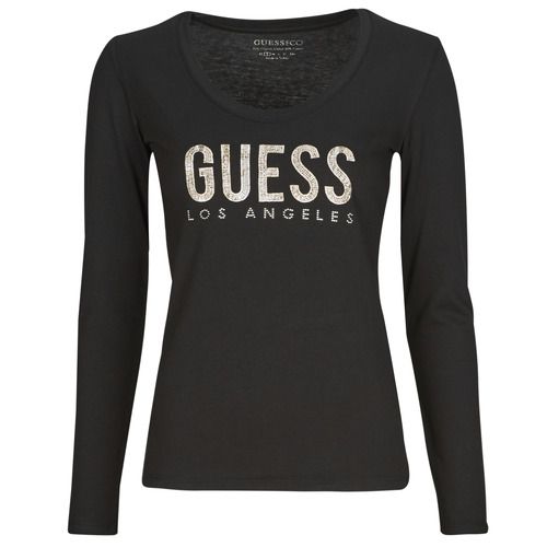 T-shirt a maniche lunghe Donna Guess PYTHON LOGO in colore Nero, elegante e alla moda, ideale per un look casual. Perfetta per ogni occasione, questa maglietta combina comfort e stile, rendendola un must-have nel guardaroba femminile. Acquista ora la tua T-shirt Guess PYTHON LOGO Nero per aggiungere un tocco di classe al tuo outfit.