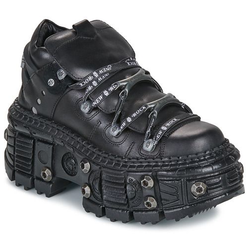 Scarpa Derby Donna New Rock WALL CRUST Nero, elegante e resistente, perfetta per ogni occasione. Design unico e materiali di alta qualità per un comfort duraturo. Ideale per chi cerca stile e praticità. Acquista ora la tua New Rock WALL CRUST Nero!