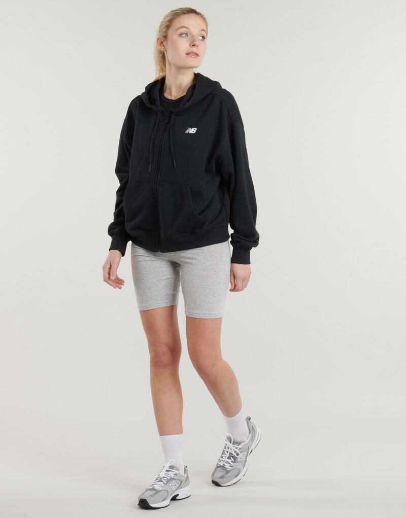 Felpe con cappuccio New Balance Sport Essentials French Terry Full Zip Nero Felpe con cappuccio Donna - 3