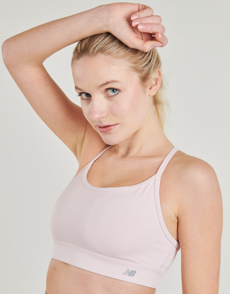 Reggiseno sportivo New Balance NB Essential Yoga Bra Rosa Reggiseno sportivo Donna - 5