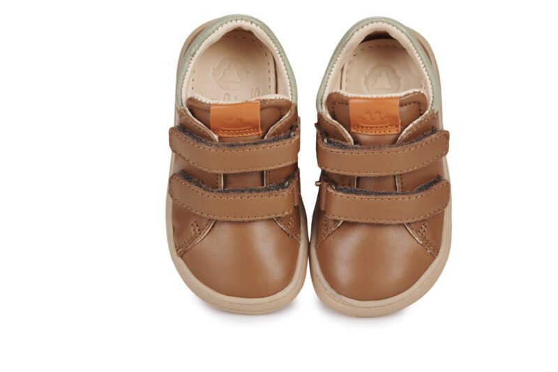 Easy Peasy MY DUCKIE'S VELCRO Marron Baskets Enfant - 2