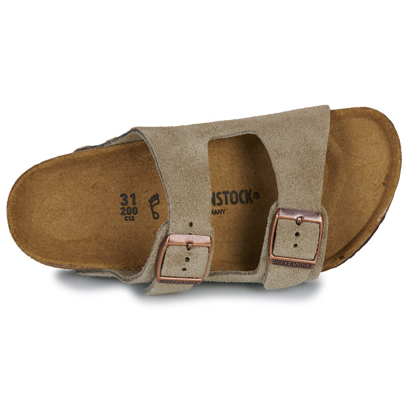 BIRKENSTOCK Arizona Kids LEVE Taupe Suede / Taupe / Regular Beige Ciabatta Bambino - 6
