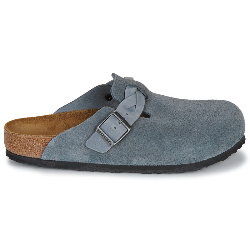 BIRKENSTOCK Boston Braided LEOI/LEVE Basalt Gray Grigio - Zoccoli Regular Donna - 2