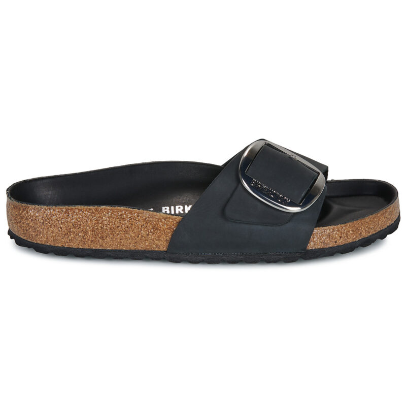 BIRKENSTOCK Madrid Big Buckle Oiled / Pelle / Black / Regular Nero Ciabatta Donna - 2