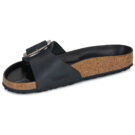 BIRKENSTOCK Madrid Big Buckle Oiled / Pelle / Black / Regular Nero Ciabatta Donna - 4
