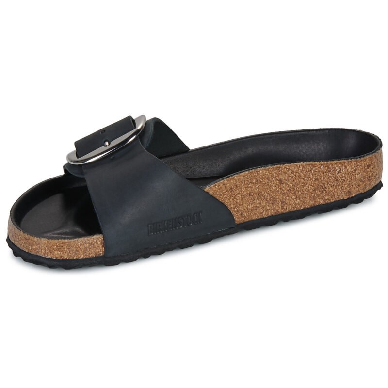 BIRKENSTOCK Madrid Big Buckle Oiled / Pelle / Black / Regular Nero Ciabatta Donna - 4