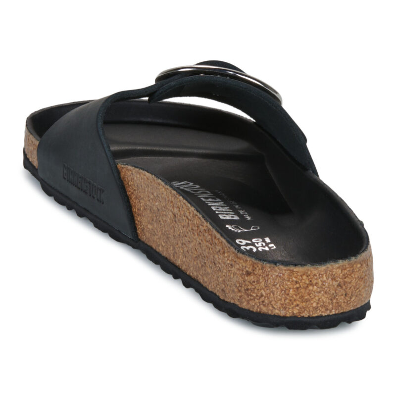 BIRKENSTOCK Madrid Big Buckle Oiled / Pelle / Black / Regular Nero Ciabatta Donna - 5