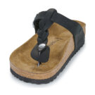 BIRKENSTOCK Gizeh Braided Pelle / Huilé / Black / Regular Nero Infradito Donna - 3