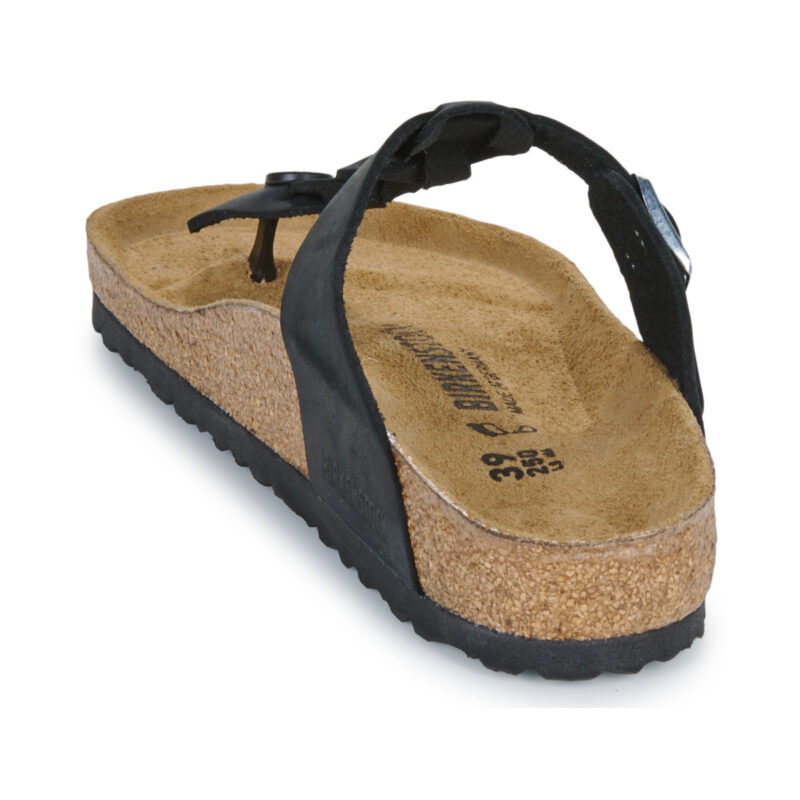 BIRKENSTOCK Gizeh Braided Pelle / Huilé / Black / Regular Nero Infradito Donna - 5