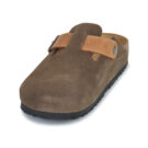 BIRKENSTOCK Boston Suede / Oiled / Pelle / Grigio / Stretto Marrone Zoccoli Uomo - 3