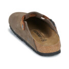 BIRKENSTOCK Boston Suede / Oiled / Pelle / Grigio / Stretto Marrone Zoccoli Uomo - 5
