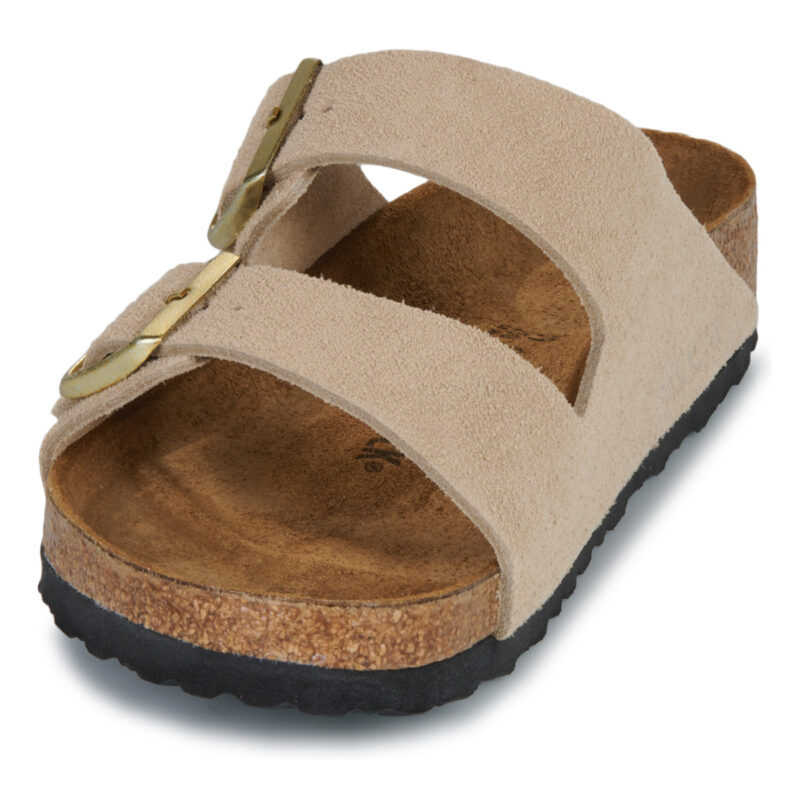 BIRKENSTOCK Arizona Suede / Sandcastle / Regular Beige Ciabatta Donna - 3