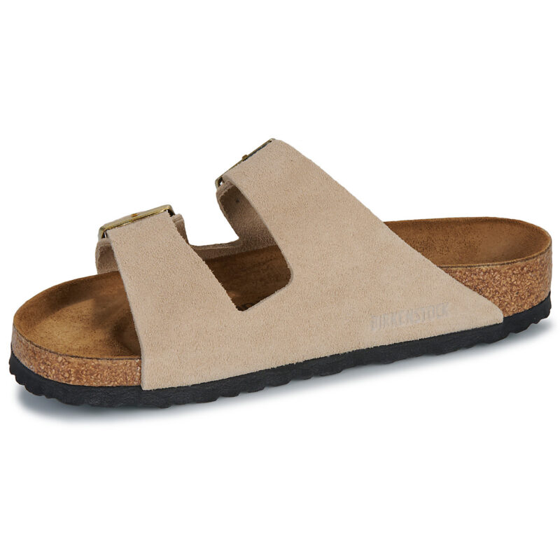 BIRKENSTOCK Arizona Suede / Sandcastle / Regular Beige Ciabatta Donna - 4