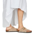 BIRKENSTOCK Arizona Suede / Sandcastle / Regular Beige Ciabatta Donna - 8