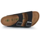 BIRKENSTOCK Arizona BFBC Earthy Vegan Black VEG Nero - Ciabatta Donna - 6