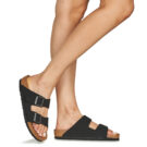 BIRKENSTOCK Arizona BFBC Earthy Vegan Black VEG Nero - Ciabatta Donna - 8