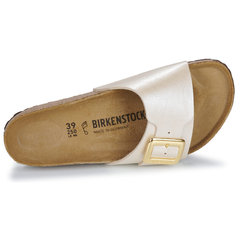BIRKENSTOCK Catalina CB BF Graceful Pearl White Birko-flor / Perla / White / Regular Beige Ciabatta Donna - 6