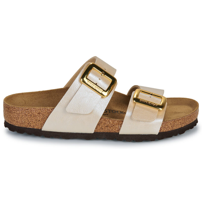BIRKENSTOCK Sydney Cushion Buckle Birko-flor / Perla / White / Regular Beige Ciabatta Donna - 2