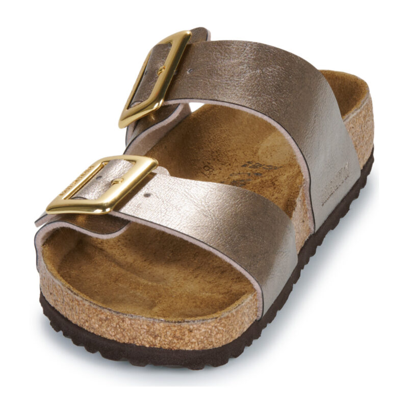 BIRKENSTOCK Sydney Cushion Buckle Birko-flor / Taupe / Regular Oro Ciabatta Donna - 3