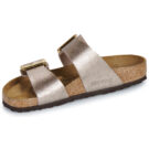 BIRKENSTOCK Sydney Cushion Buckle Birko-flor / Taupe / Regular Oro Ciabatta Donna - 4