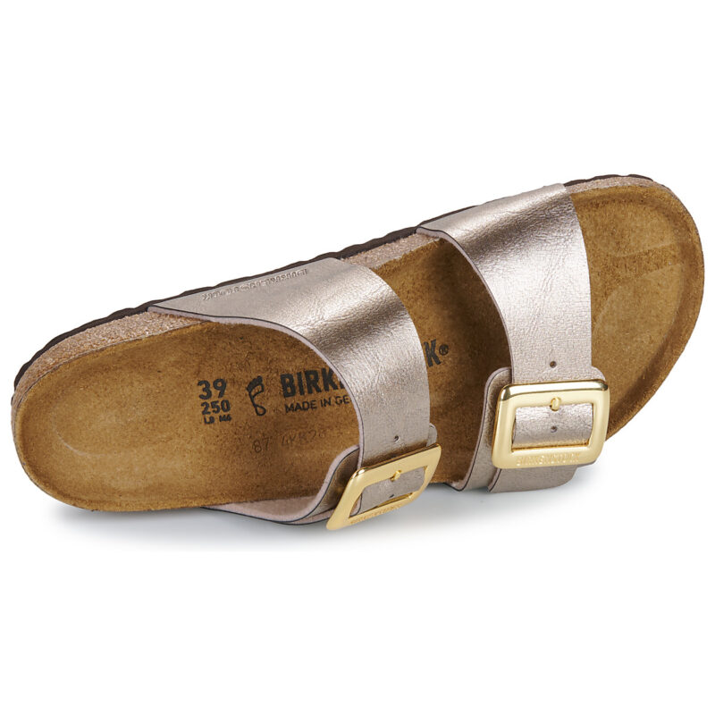 BIRKENSTOCK Sydney Cushion Buckle Birko-flor / Taupe / Regular Oro Ciabatta Donna - 6