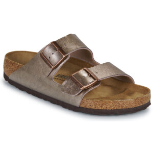 BIRKENSTOCK Arizona Birko-flor / Taupe / Regular Oro Ciabatta Donna