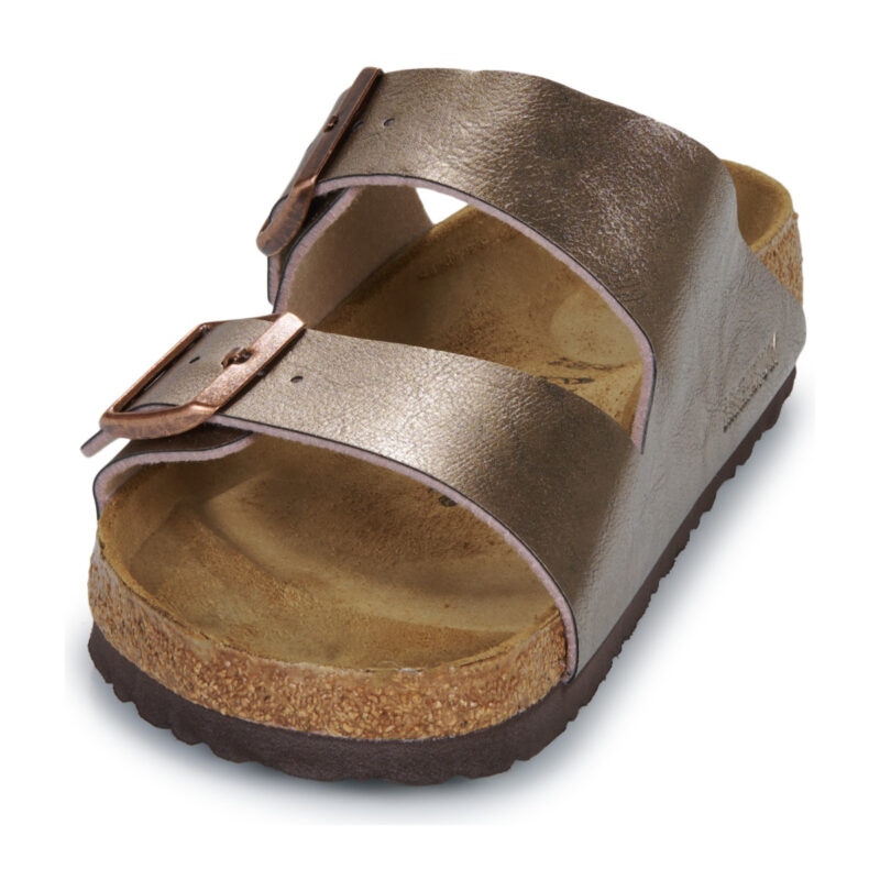 BIRKENSTOCK Arizona Birko-flor / Taupe / Regular Oro Ciabatta Donna - 3