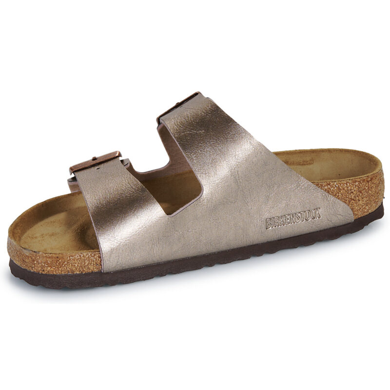 BIRKENSTOCK Arizona Birko-flor / Taupe / Regular Oro Ciabatta Donna - 4