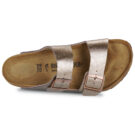 BIRKENSTOCK Arizona Birko-flor / Taupe / Regular Oro Ciabatta Donna - 6