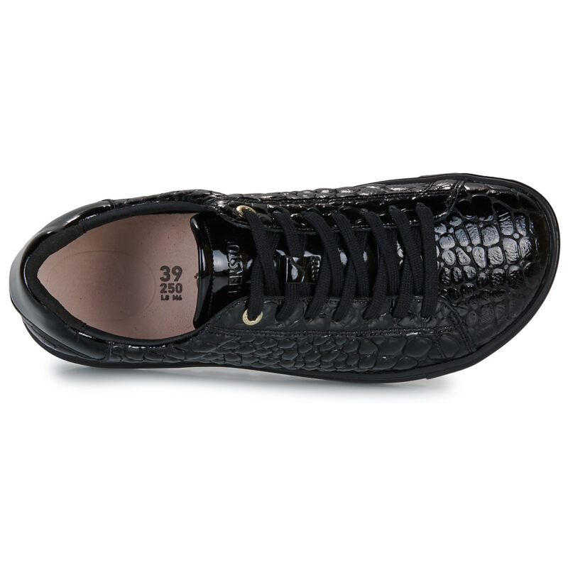 BIRKENSTOCK Bend Low Shiny / Croc / Pelle / Black / Regular Nero Sneakers basse Donna - 6
