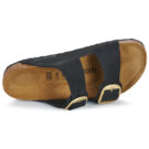 BIRKENSTOCK Arizona Big Buckle Nubuck / Black / Regular Nero Ciabatta Donna - 6