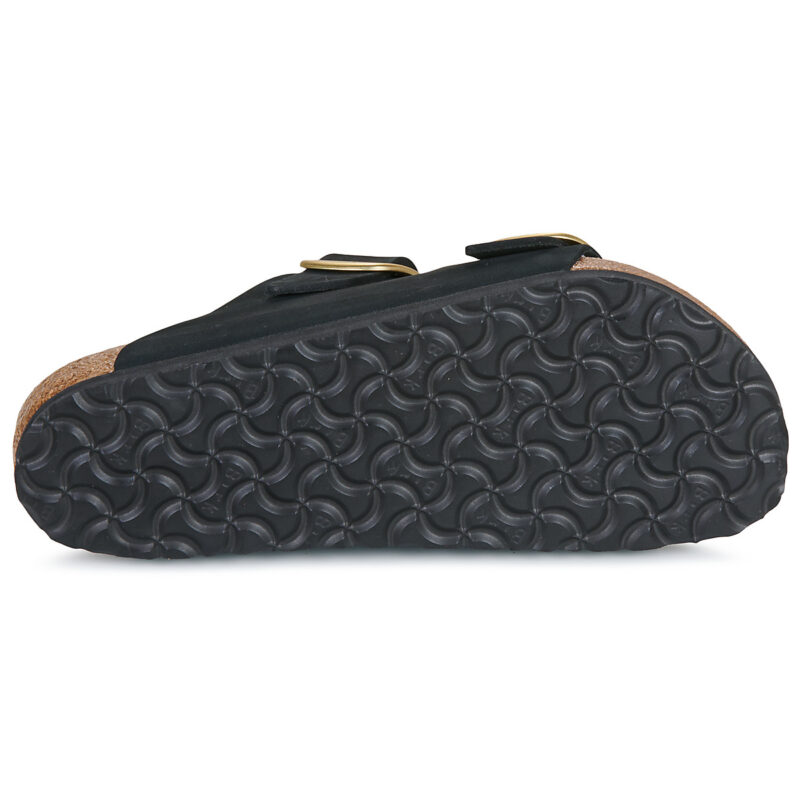 BIRKENSTOCK Arizona Big Buckle Nubuck / Black / Regular Nero Ciabatta Donna - 7