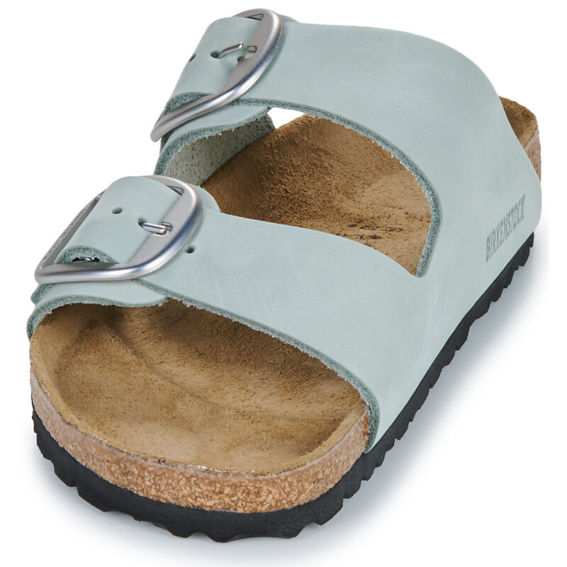 BIRKENSTOCK Arizona Big Buckle Nubuck / Pure / Sage / Regular Verde Ciabatta Donna - 3