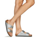BIRKENSTOCK  Arizona  Argento -  Ciabatta Donna - 8