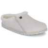 BIRKENSTOCK Zermatt Premium Suede / Antico / White / Regular Bianco Pantofole Donna