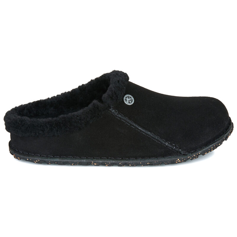 BIRKENSTOCK Zermatt Premium Suede / Black / Laf / Regular Nero Pantofole Donna - 2