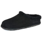 BIRKENSTOCK Zermatt Premium Suede / Black / Laf / Regular Black Men's Slippers - 4
