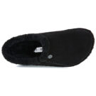 BIRKENSTOCK Zermatt Premium Suede / Black / Laf / Regular Black Men's Slippers - 6