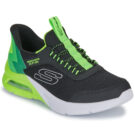 Skechers SLIP-INS: MICROSPEC MAX - BRISK-STRIPE Nero Sneakers Bambino - 1