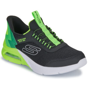 Skechers SLIP-INS: MICROSPEC MAX - BRISK-STRIPE Nero Sneakers Bambino