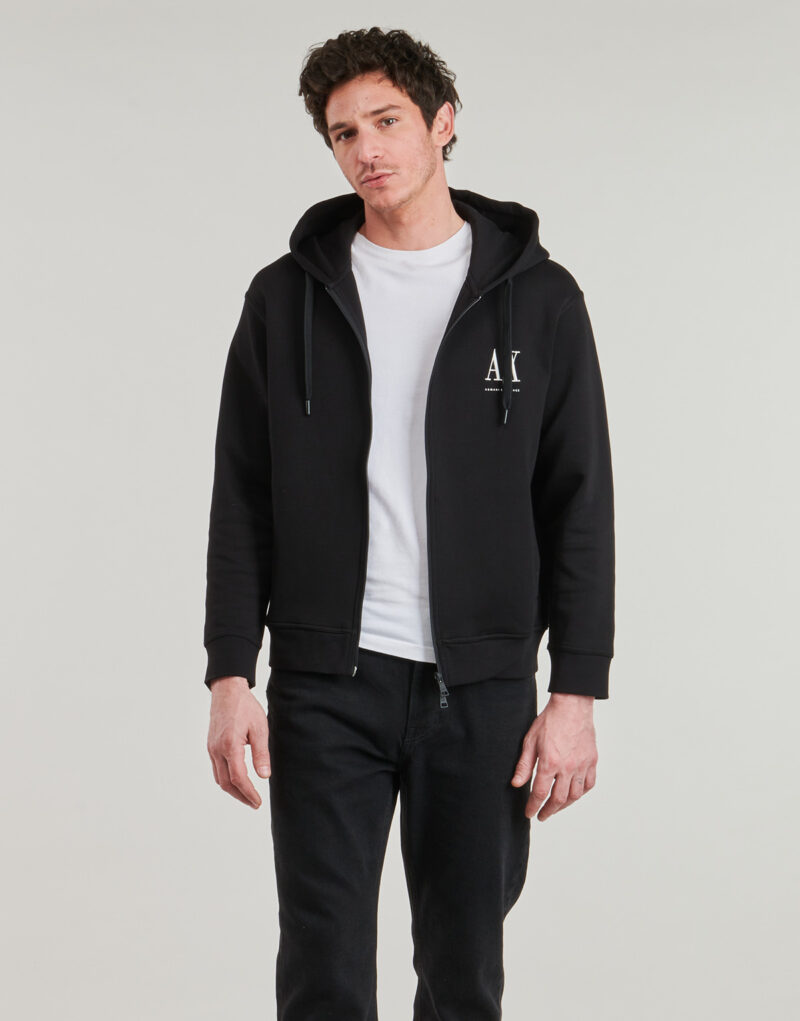 Felpe con cappuccio Armani Exchange XM000371 Nero Felpe con cappuccio Uomo - 2
