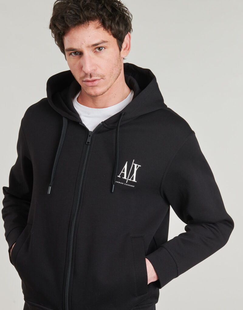 Felpe con cappuccio Armani Exchange XM000371 Nero Felpe con cappuccio Uomo - 5
