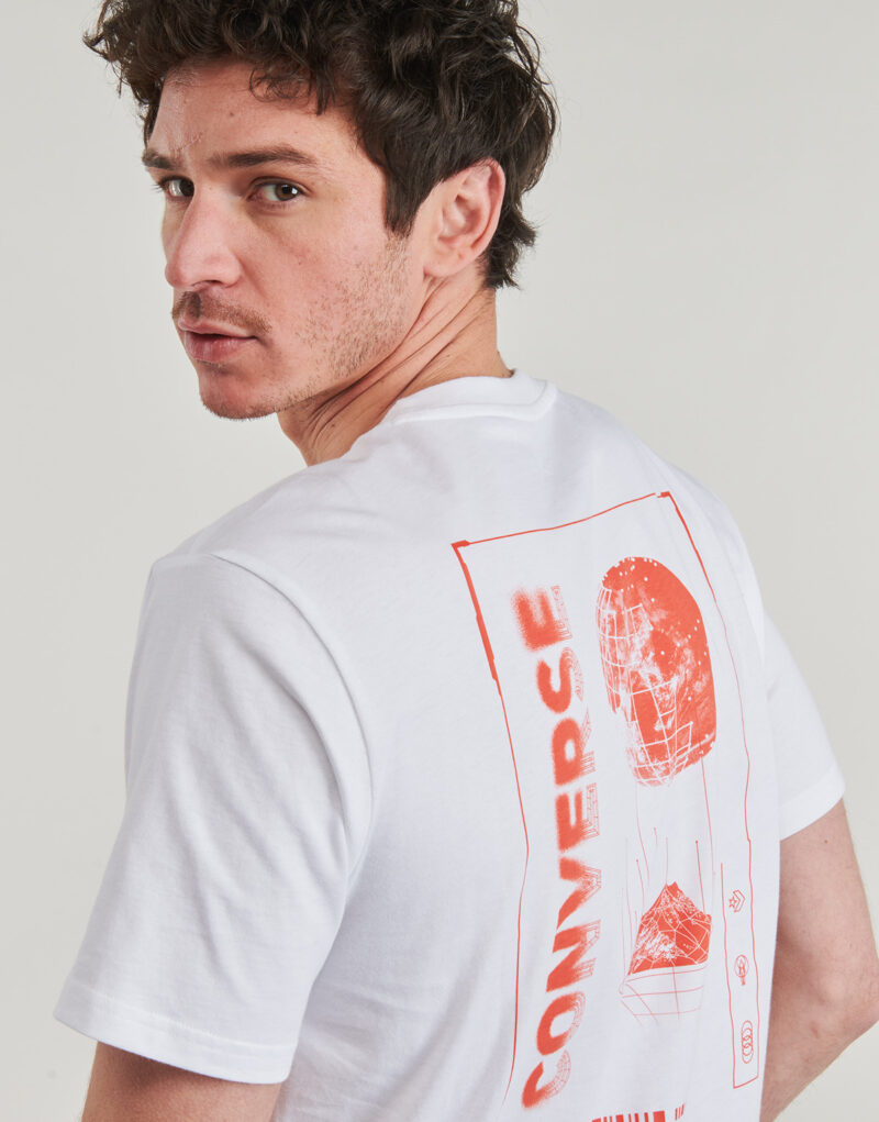 T-shirt Converse OTHERWORLDLY TRANSMISSIONS T-SHIRT Bianco T-shirt maniche corte Uomo - 5