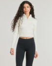 Camicetta Converse HALF-ZIP MOCK NECK LONG SLEEVE TOP Bianco Camicette Donna - 2