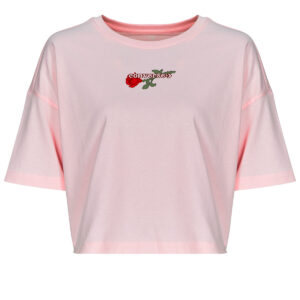 T-shirt  Converse  TLMN VDAY CROP OS TEE  Rosa -  T-shirt maniche corte Donna