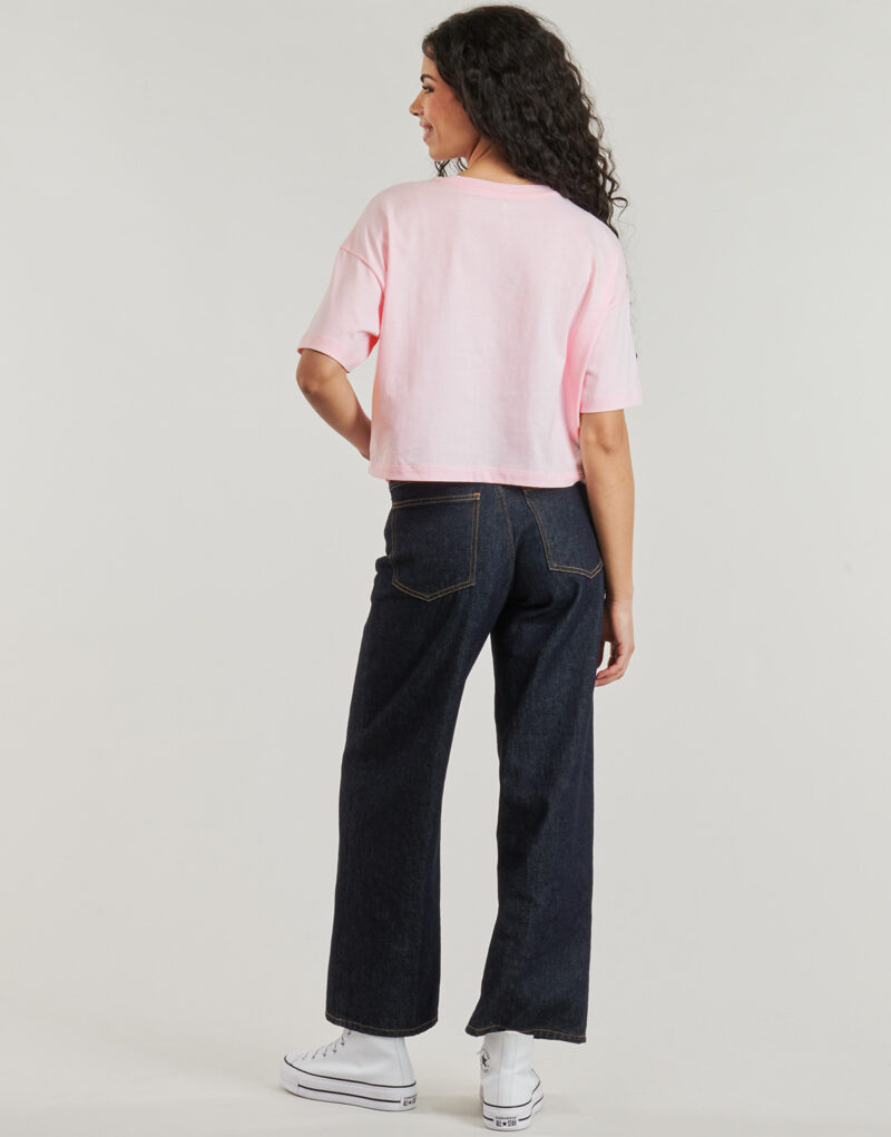 T-shirt Converse TLMN VDAY CROP OS TEE Rosa T-shirt maniche corte Donna - 4