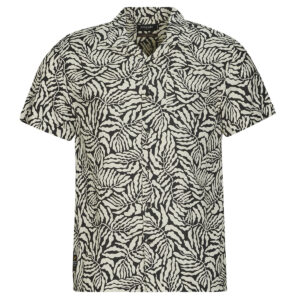 Camicia a maniche corte  Deeluxe  JOSIAS  Nero -  Camicie a maniche corte Uomo