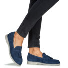 Clarks NARINI EDGE Bleu Mocassins Femme - 8
